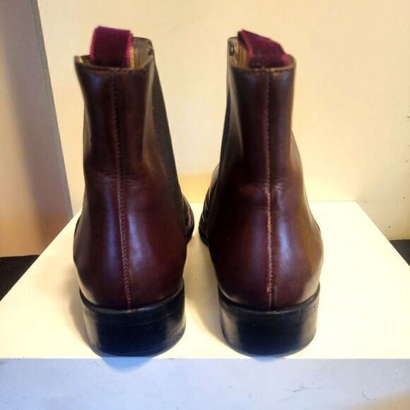 Roger Clergerie Brown Leather Pull-On Chelsea Boots Womens sz.7.5 MSRP $695 - Picture 4 of 9